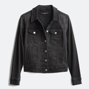 NWT Prosperity Black Denim Jacket for Women